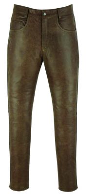 Dark Brown Leather Pant